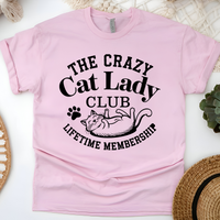 Load image into Gallery viewer, Crazy Cat Lady Club Lifetime Membership Unisex Shirt
