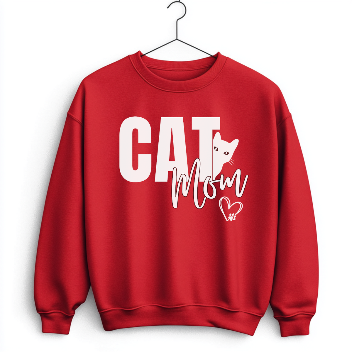 Cat Mom Pullover Sweatshirt