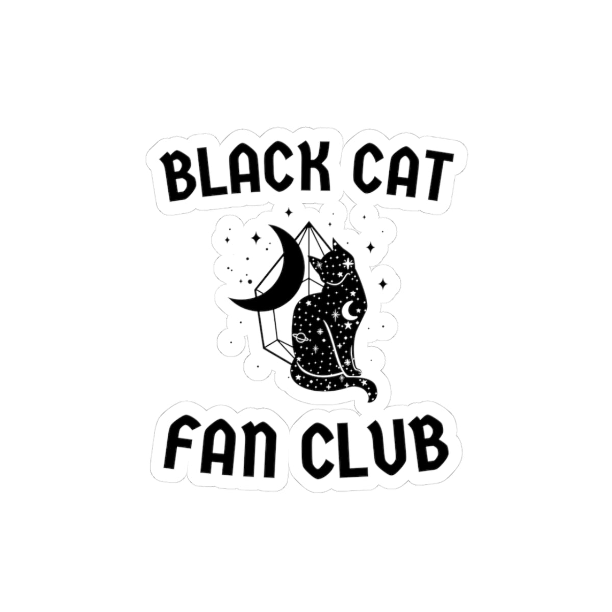 Black Cat Fan Club Sticker