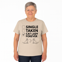 Load image into Gallery viewer, Single Taken Cat Lady Forever Shirt